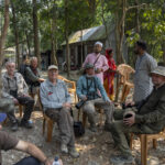 Chairs and tea were brought for us. Bangladesh sure is a friendly place! (image by Mark Beaman)