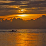 Sunset on Chuuk (image by Pete Morris)
