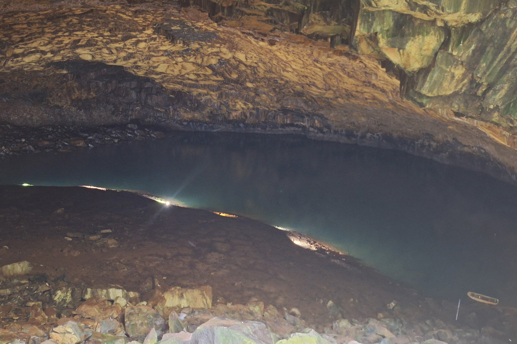 Inside Europe's largest lava cave! (image by Diedert Koppenol)