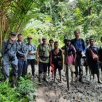 The group on Fergusson Island (image by Mark Van Beirs)