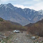 Hiking up the mountains in Georgia (image by Diedert Koppenol)