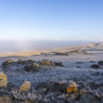 The Khalazan steppe on a frosty morning (image by Mark Beaman)