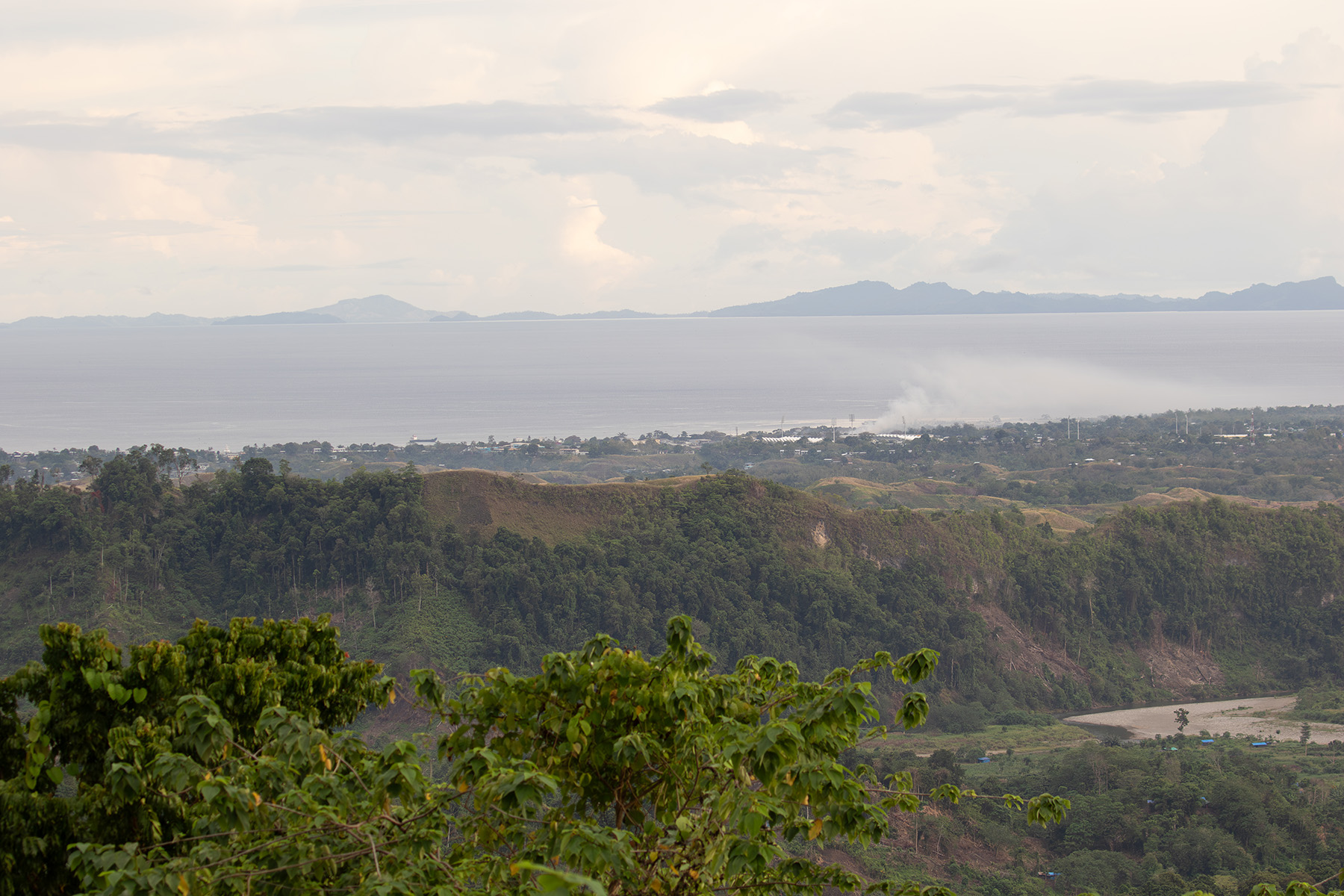 View of Guadalcanal and nearby Ngella Islands from Parangiju Lodge (image by Diedert Koppenol)