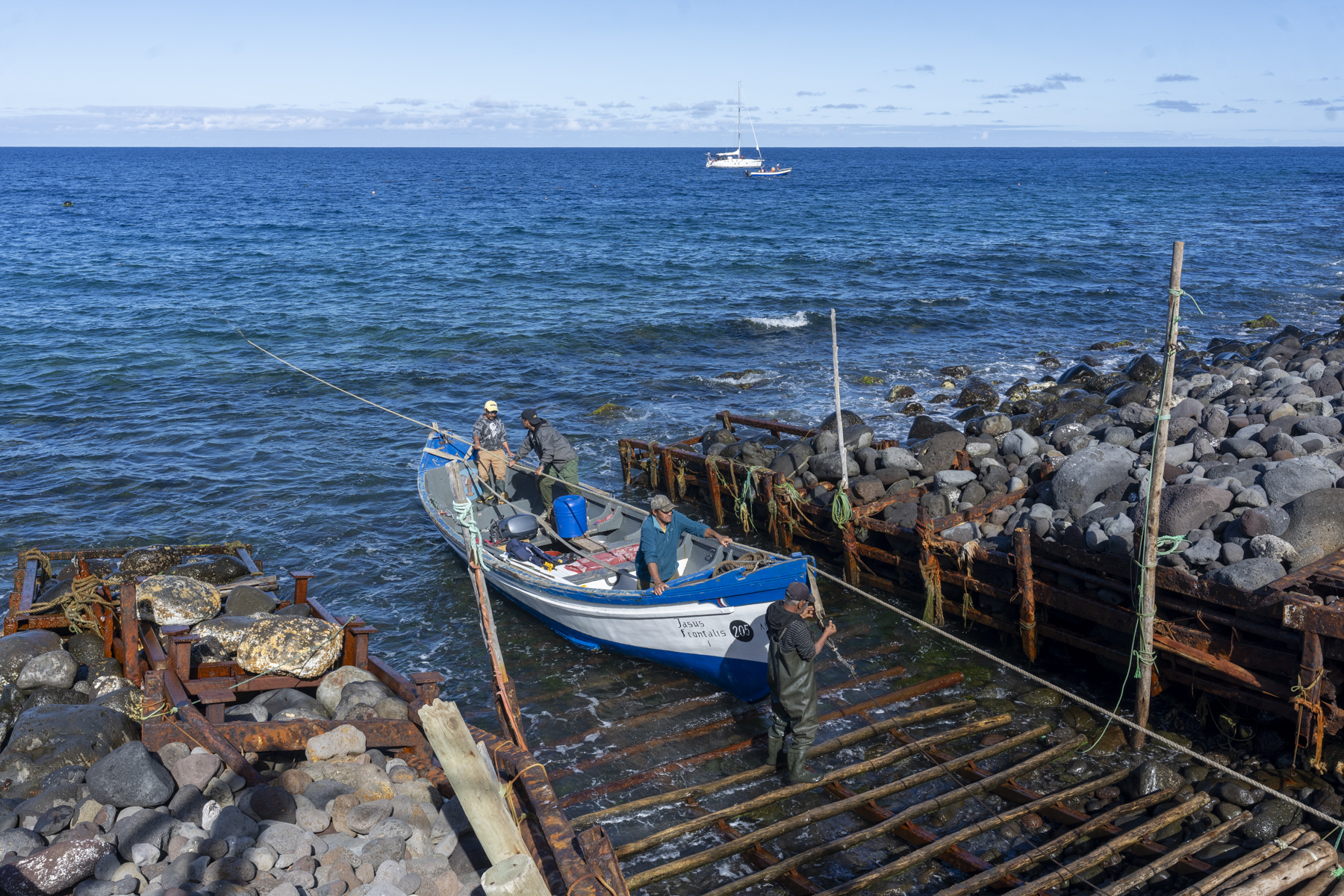 Alejandro Selkirk/Masafuera boat ramp (image by Mark Beaman)