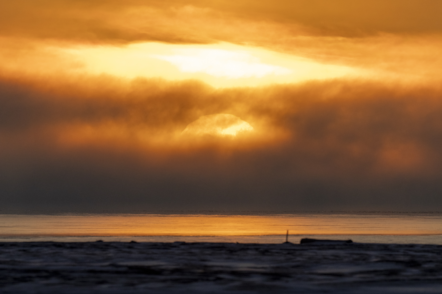 Barrow (Utqiagvik) sunrise (image by Mark Beaman)