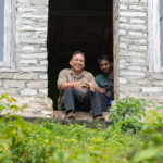 Local guide Jonas with helper (image by Diedert Koppenol)