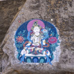 A Buddhist rock painting in the Gobi Altai (image by Mark Beaman)