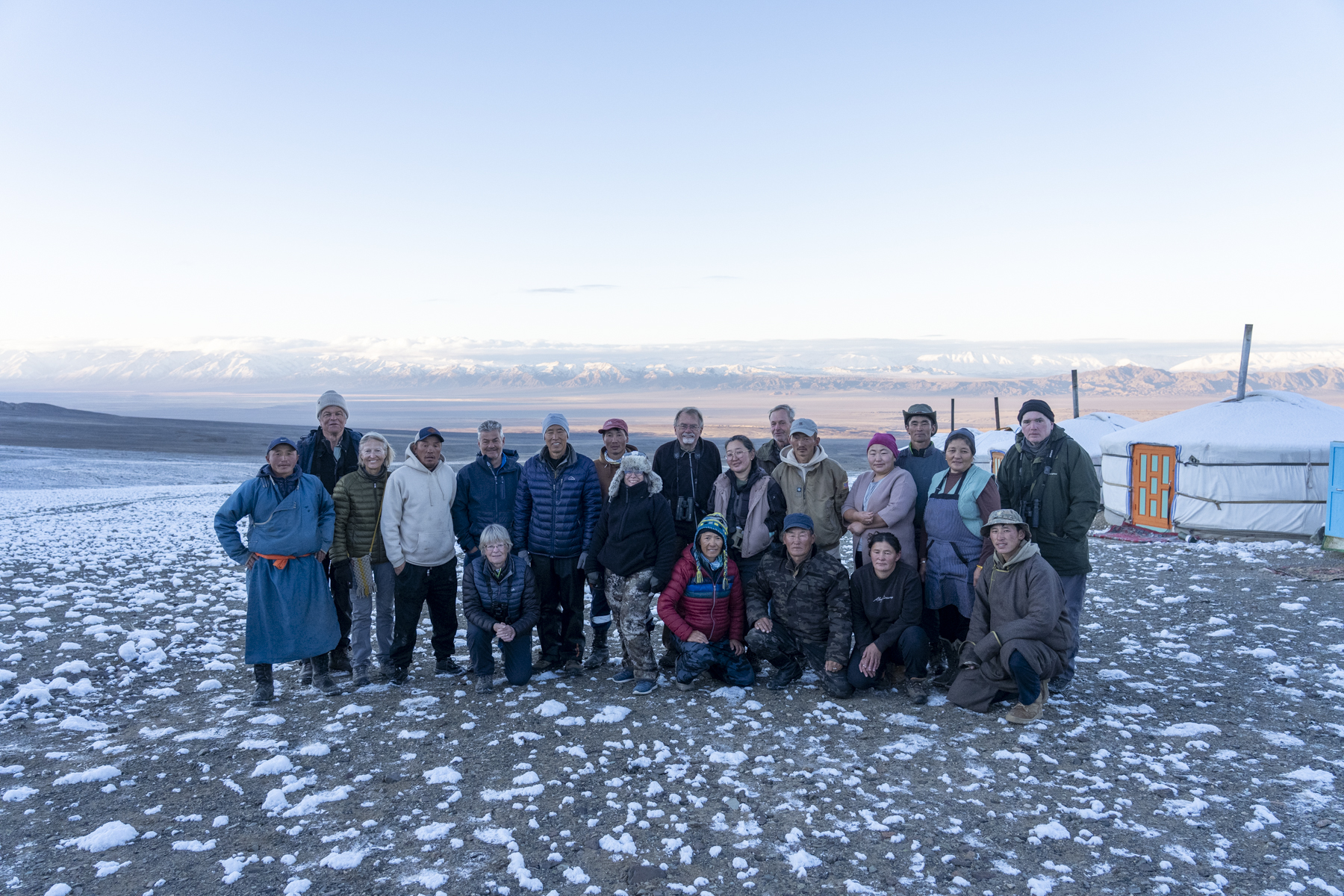 Our group with the wonderful team at the Jargalant (image by Mark Beaman)
